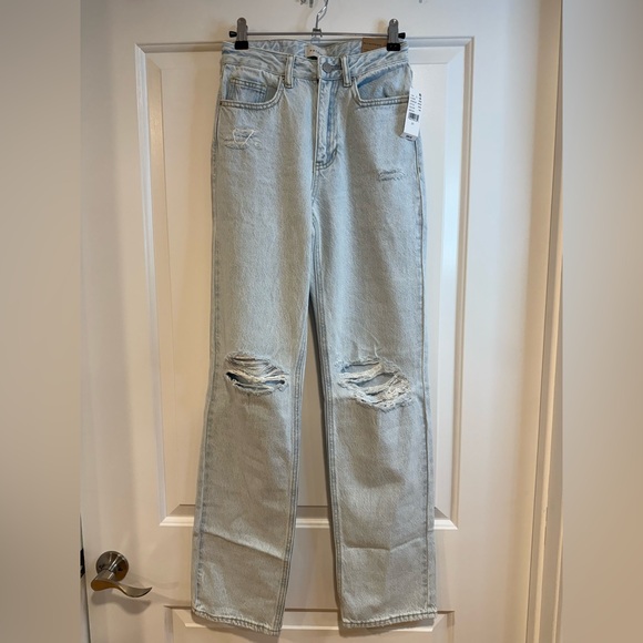 PacSun Denim - PacSun Blue Straight Leg Jeans Distressed Style